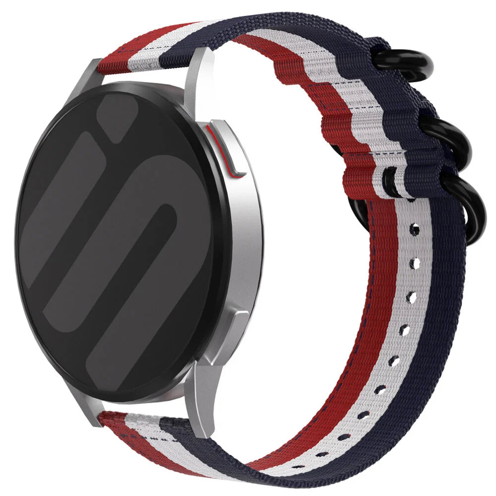 Samsung Galaxy Watch 4 - 44mm Nylon-Strap with Buckle (Tricolour)