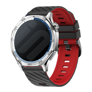 Fossil Gen 5e - 44mm Twill Sport Strap (Black/Red)
