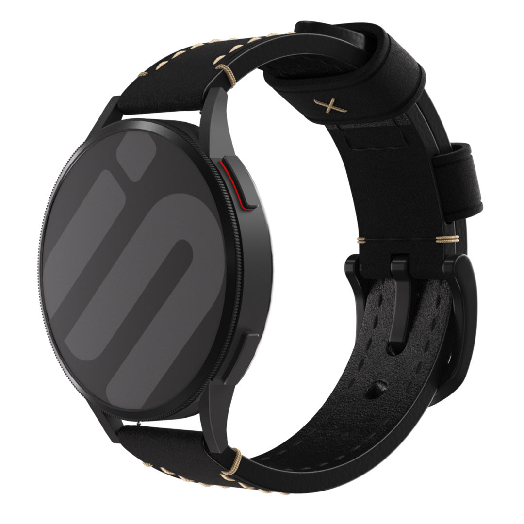 Withings Steel HR - 36mm Genuine Leather Strap (Black)