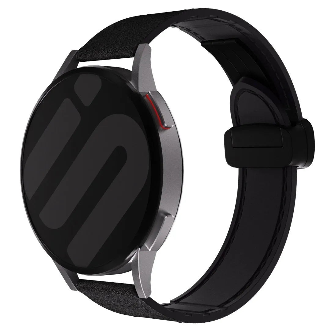 Amazfit Bip 6 Leather Strap with D-Buckle (Black)