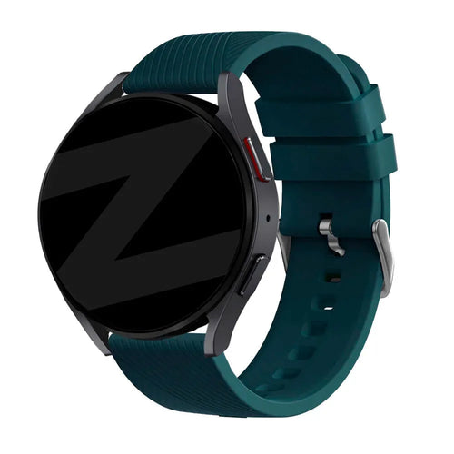 Bandz Amazfit Bip 6 Silicone Strap 'Deluxe' (Dark Green)