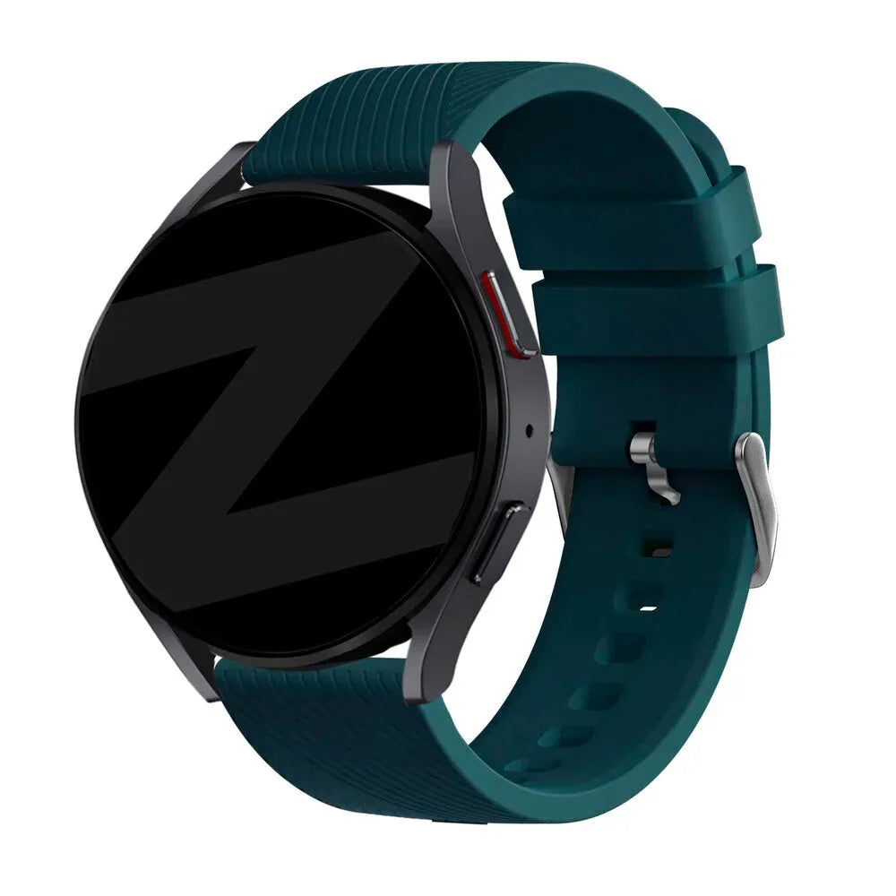 Bandz Amazfit Bip 6 Silicone Strap 'Deluxe' (Dark Green)