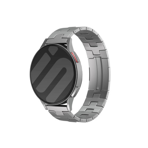 OnePlus Watch 3 Titanium Grain Band (Flat Buckle) (Silver)
