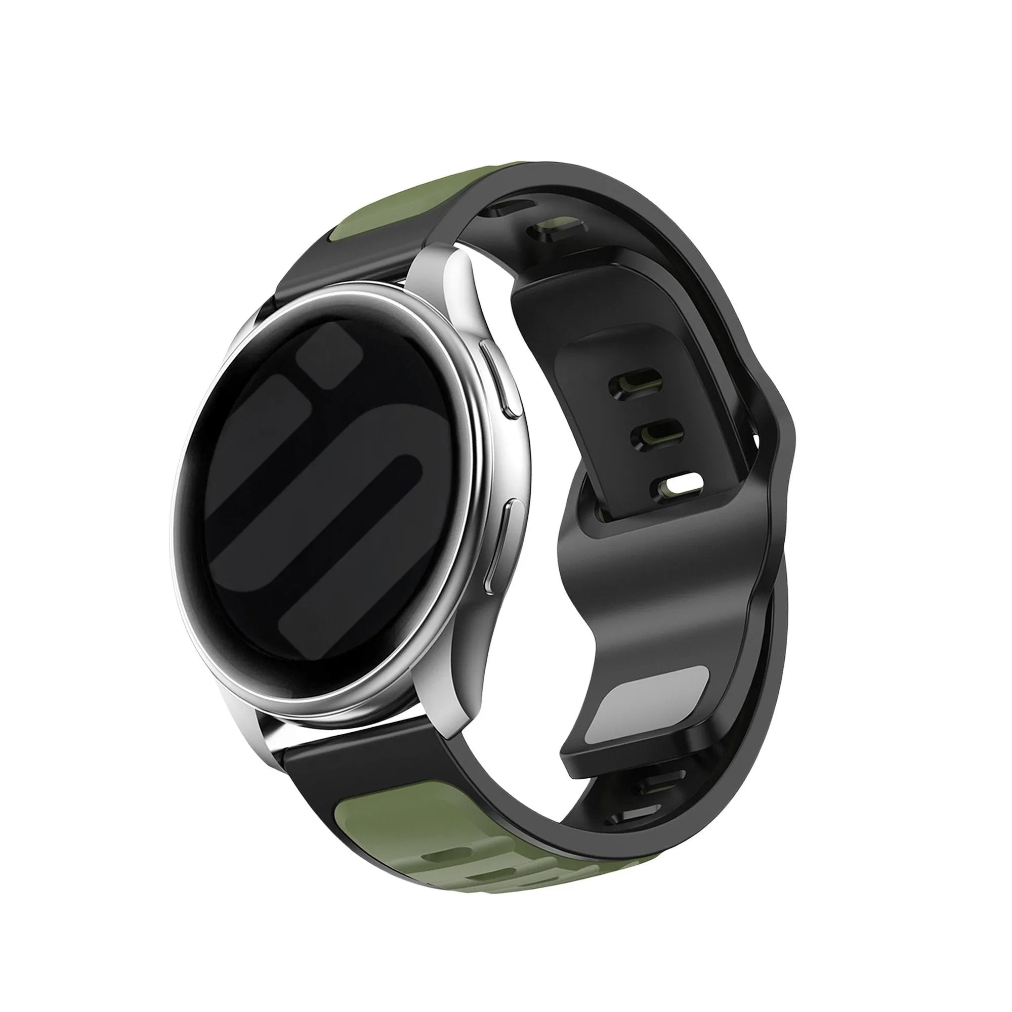 Oppo Watch X3 Outdoor Silicone Strap 'Duo' (Green/Black)