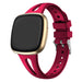 Fitbit Sense 2 Premium Silicone Strap (Rose Red)