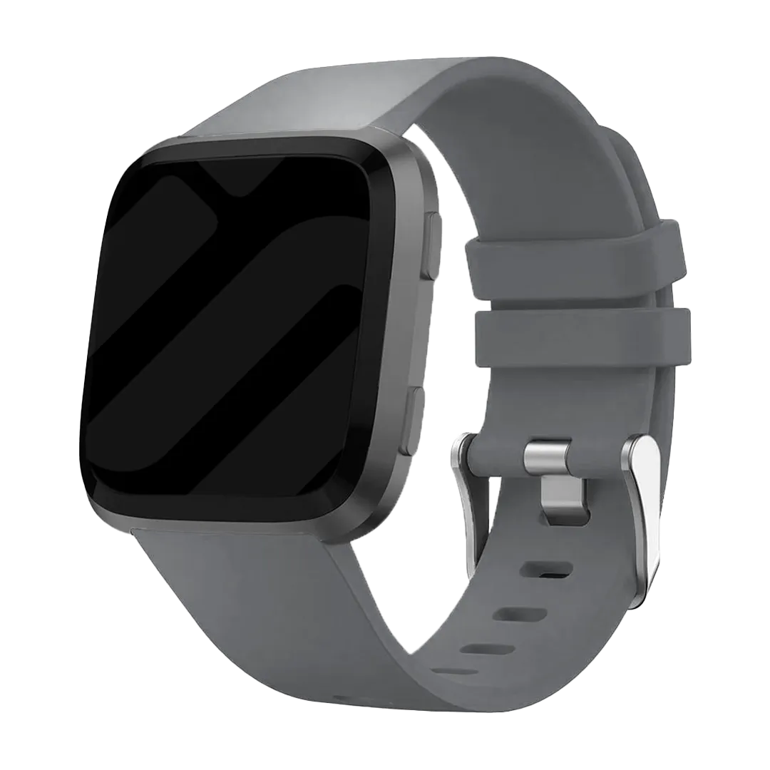 Fitbit Versa/Versa 2 Silicone Strap with Buckle (Grey)