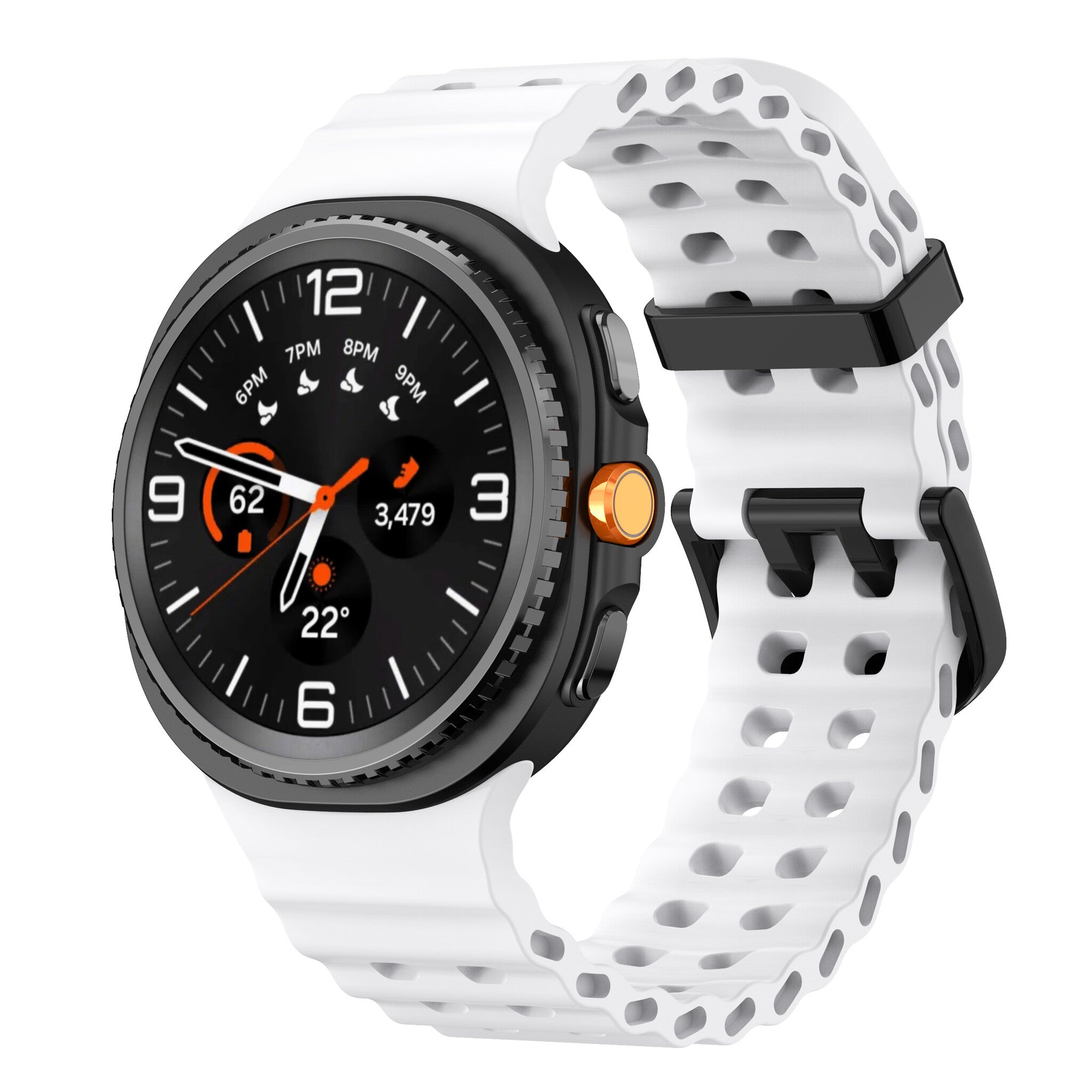 Samsung Galaxy Watch 9 - 40mm Ocean Strap (White)