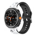 Samsung Galaxy Watch 8 Classic Flower Silicone Strap (White/Black)