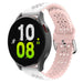 Samsung Galaxy Watch 5 - 44mm Silicone Strap Patterned (White/Pink)
