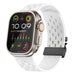 Apple Watch Silicone Air Strap with P-Buckle (White)