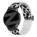 Bandz Gard Pro Health Smartwatch 3 - 41mm Elastic Nylon Strap (White Leopard)