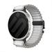 Samsung Galaxy Watch 9 - 40mm Outdoor Nylon Strap with P-Buckle (White with Black)