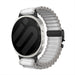 Samsung Galaxy Watch 8 - 44mm Outdoor Nylon Strap with P-Buckle (White with Black)