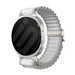 Samsung Galaxy Watch 9 - 40mm Outdoor Nylon Strap with P-Buckle (White with Silver)