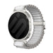 Samsung Galaxy Watch 8 - 44mm Outdoor Nylon Strap with P-Buckle (White with Silver)