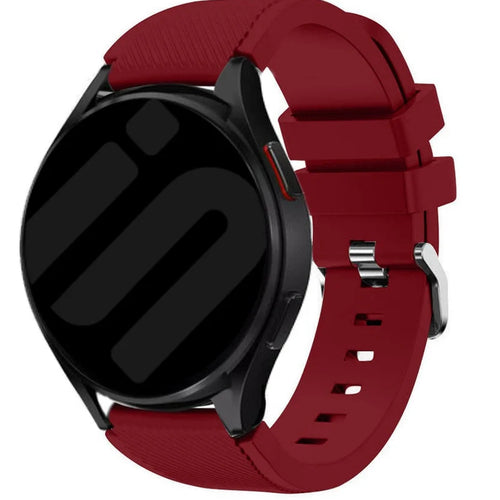 Amazfit Bip U (Pro) Twill Silicone Strap (Wine Red)