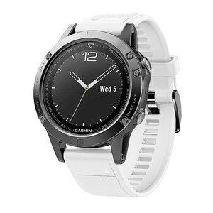 Garmin Quatix 8 Pro - 47mm Silicone Strap (White)