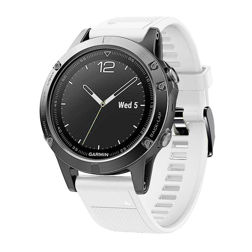 Garmin Quatix 8 Pro - 47mm Silicone Strap (White)