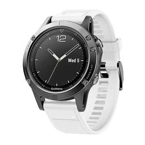 Garmin Quatix 8 - 47mm Silicone Strap (White)