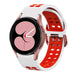Samsung Galaxy Watch 4 40mm Squared Sport Strap (White/Red)