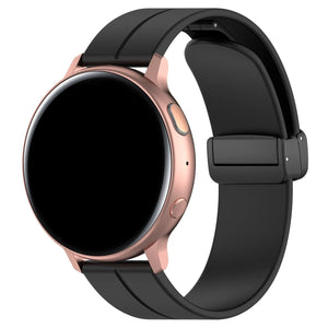 Coros Pace 4 D-Buckle Silicone Strap (Black)