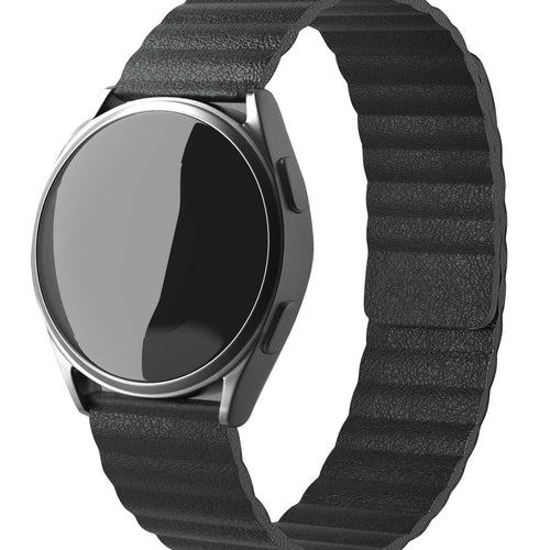 Withings Steel HR Sport Leather Loop Strap (Black)