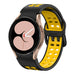 Samsung Galaxy Watch 4 44mm Squared Sport Strap (Black/Yellow)