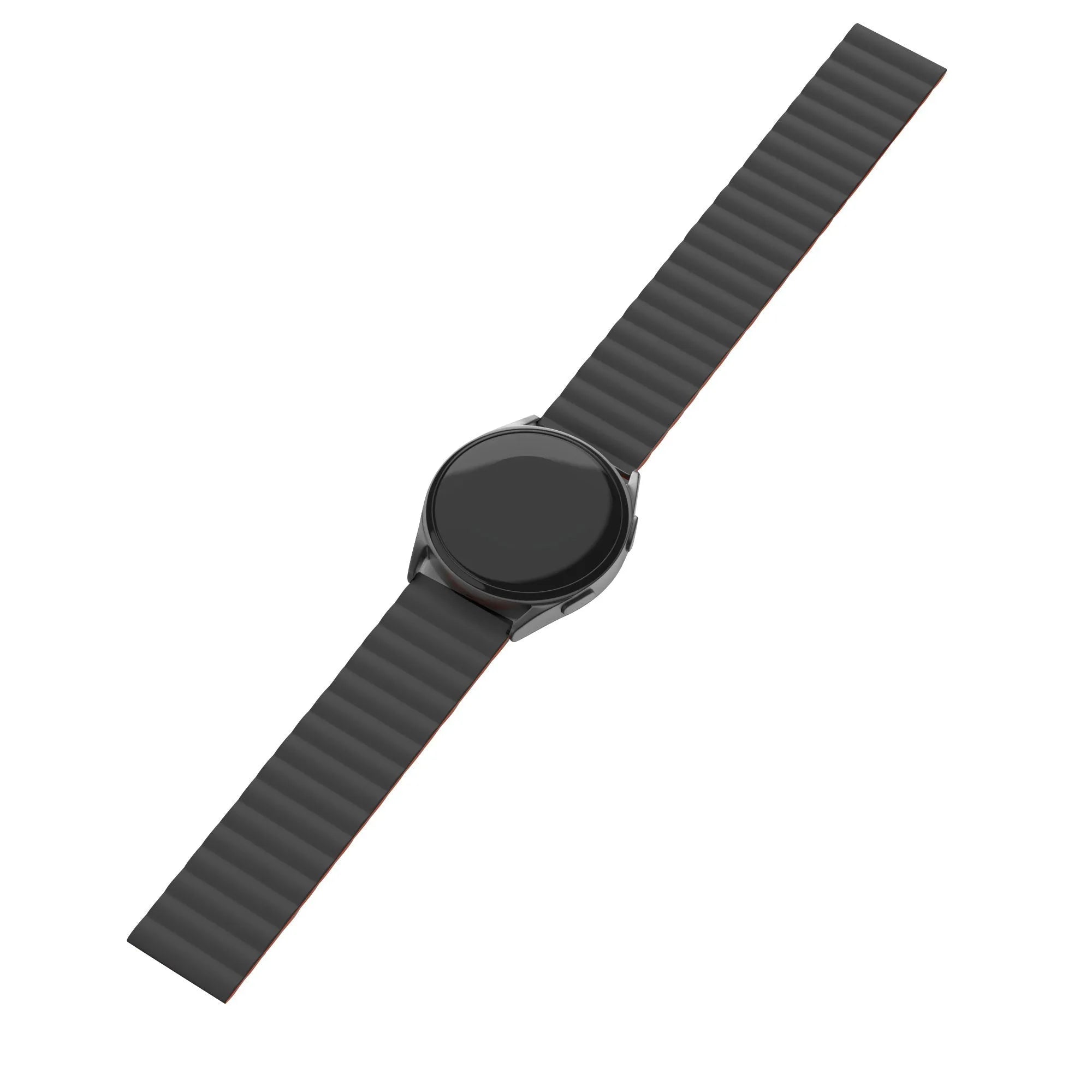 Oppo Watch S Magnetic Silicone Strap (Black/Orange)