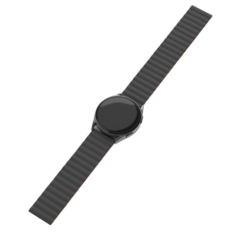 Amazfit Bip 5 Magnetic Silicone Strap (Black/Orange)