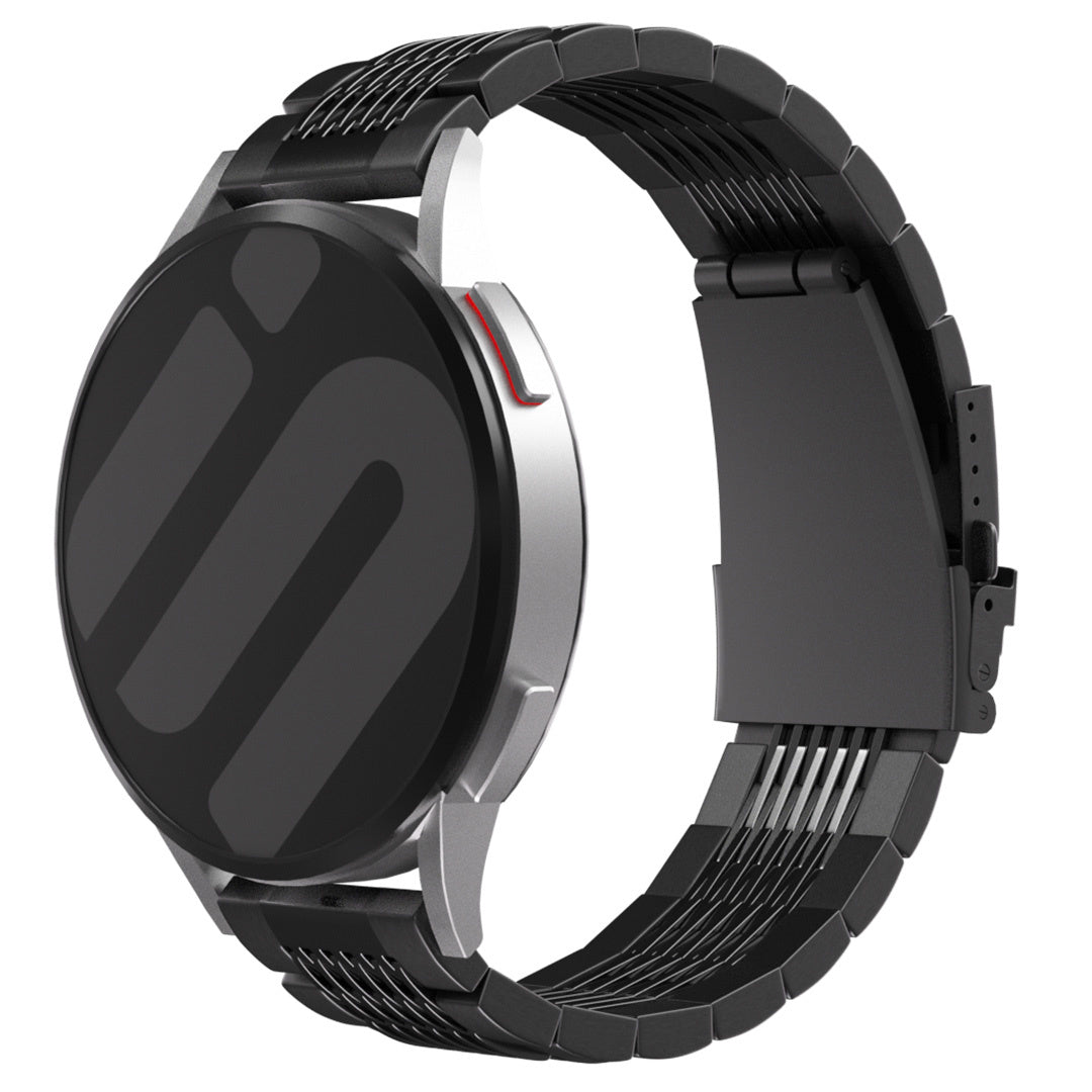 Garmin Venu 2 Luxury Steel Link Strap (Black)