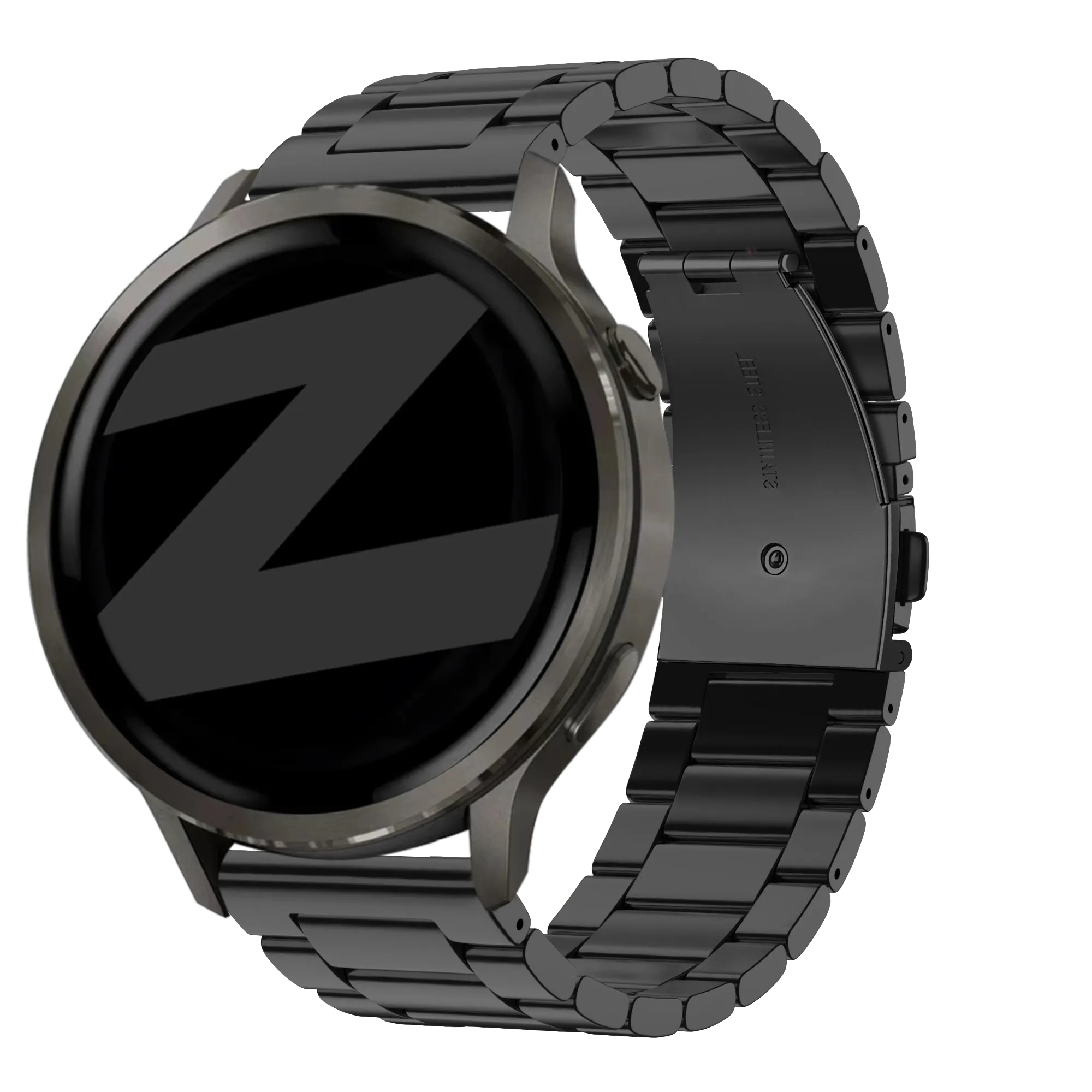 Bandz Garmin Forerunner 70 Steel Strap 'Classic' (Black)