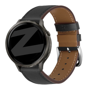 Bandz Garmin Vivomove Luxe Leather Strap 'Deluxe' (Black)