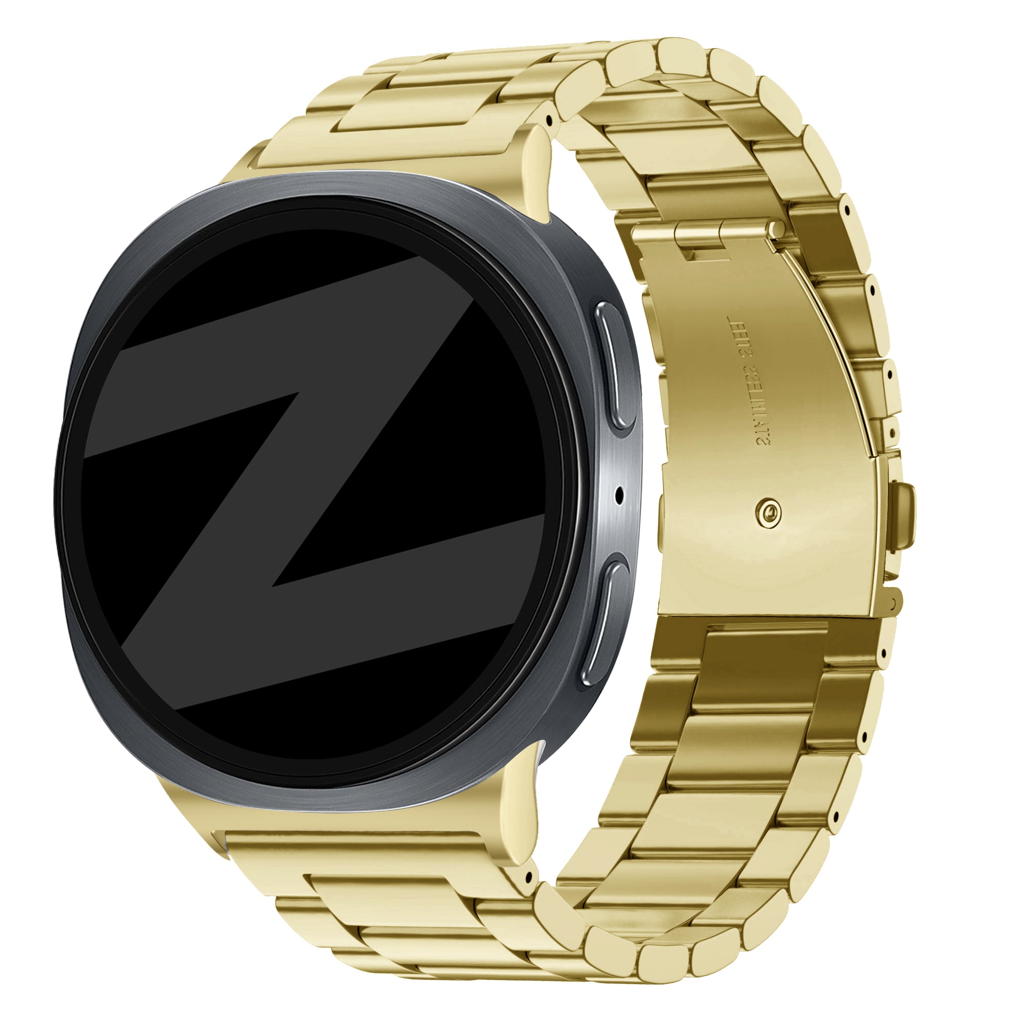 Bandz Samsung Galaxy Watch 9 - 44mm Steel Strap 'Classic' (Gold)