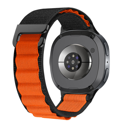 Samsung Galaxy Watch 8 Classic Alpine Strap (Black/Orange)