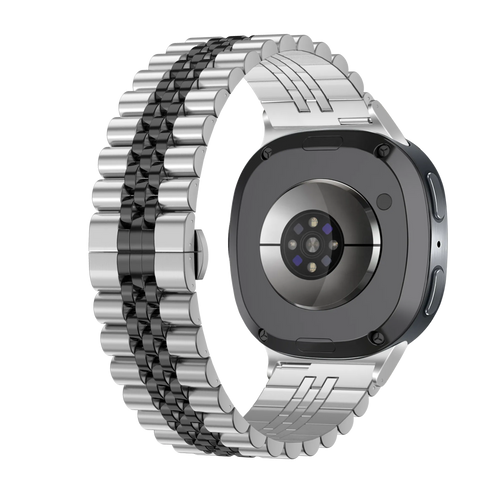 Samsung Galaxy Watch 8 - 44mm Jubilee Steel Strap (Silver/Black)