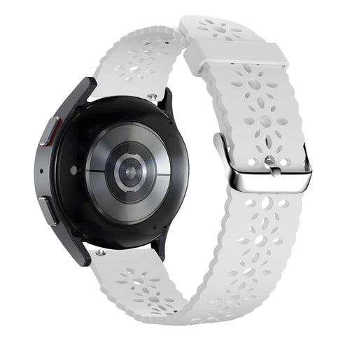 Bandz Coros Apex 42mm Patterned Silicone Strap (White)