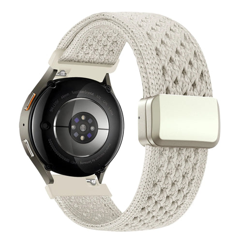 Bandz Garmin Forerunner 265s Vintage Nylon Strap (Starlight)