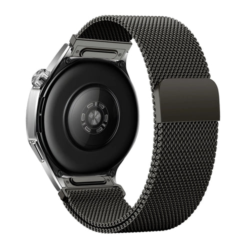 Bandz Huawei Watch GT Runner 'One Push' Milanese Strap (Titanium Grey)
