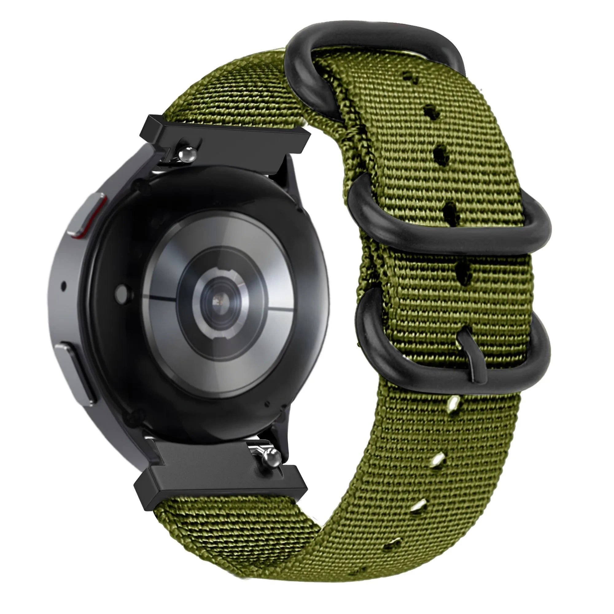 Bandz Amazfit Balance 2 Buckled Nylon Strap (Green)