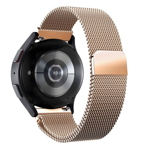 Bandz Garmin Forerunner 245 Milanese Loop Strap (Rose Gold)