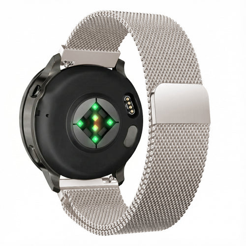 Bandz Garmin Forerunner 255s Milanese Loop Strap (Starlight)