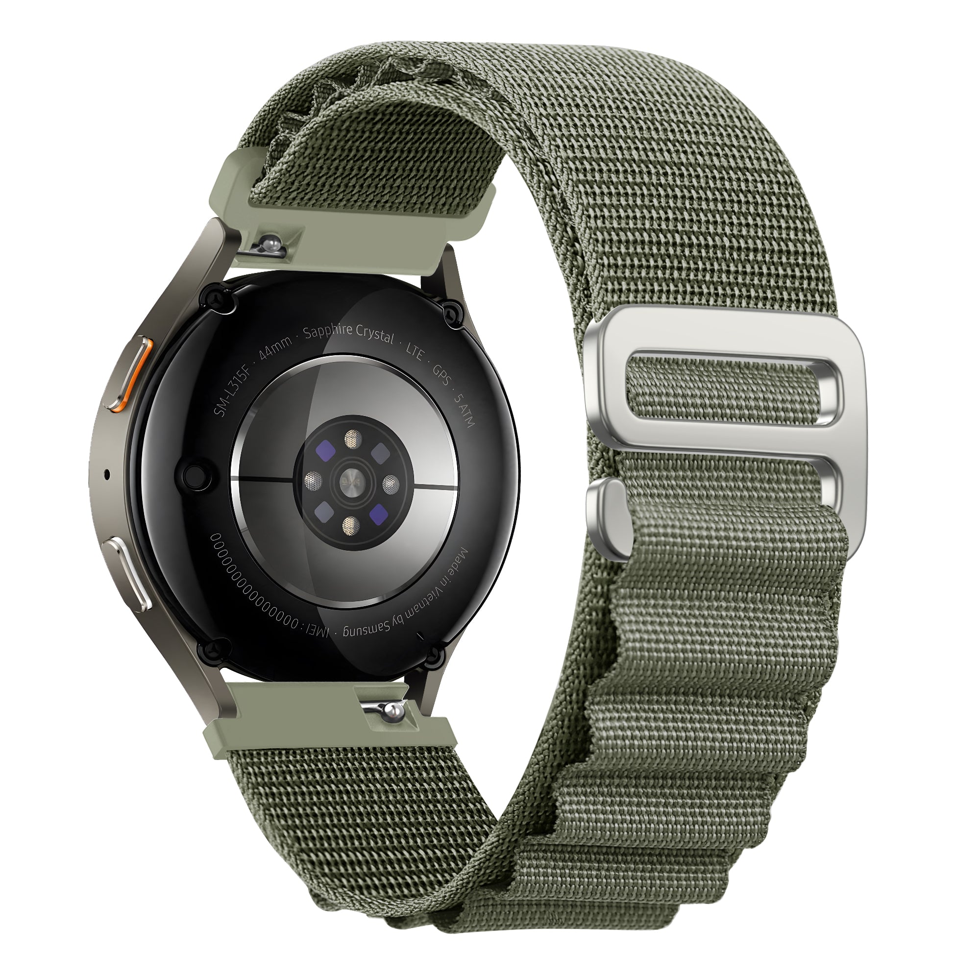Bandz Samsung Galaxy Watch 7 - 44mm Alpine Nylon Strap (Olive)