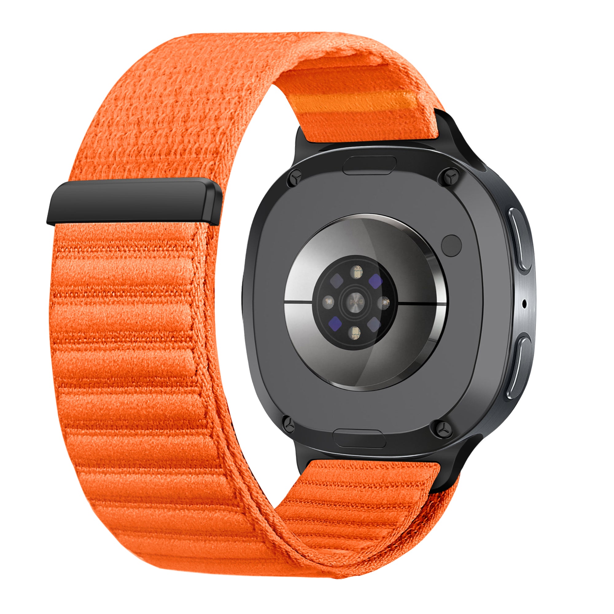 Samsung Galaxy Watch 9 - 44mm Wave Nylon Strap (Orange)