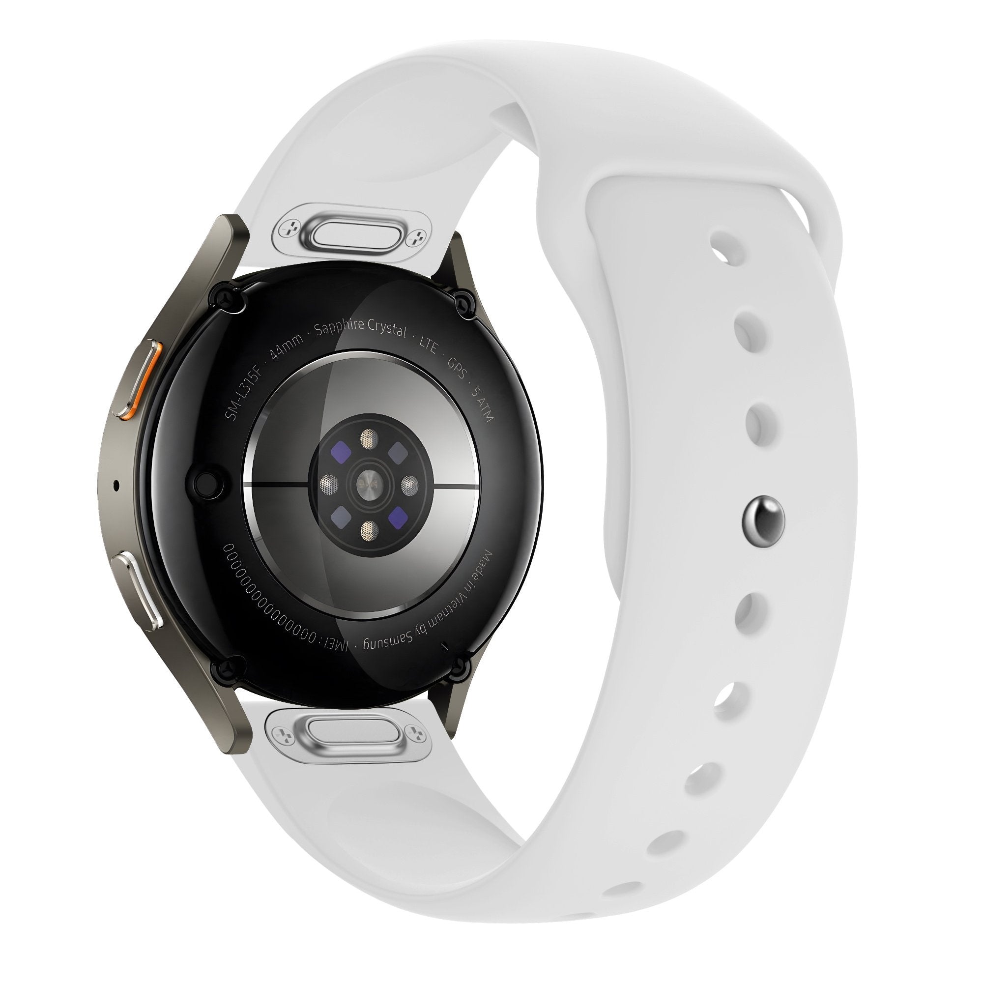 Bandz Samsung Galaxy Watch 4 Classic 46mm Sport Strap 'Easy Fit' (White)