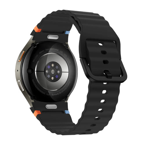 Bandz Samsung Galaxy Watch 5 Pro Wave Strap 'Easy Fit' (Black)