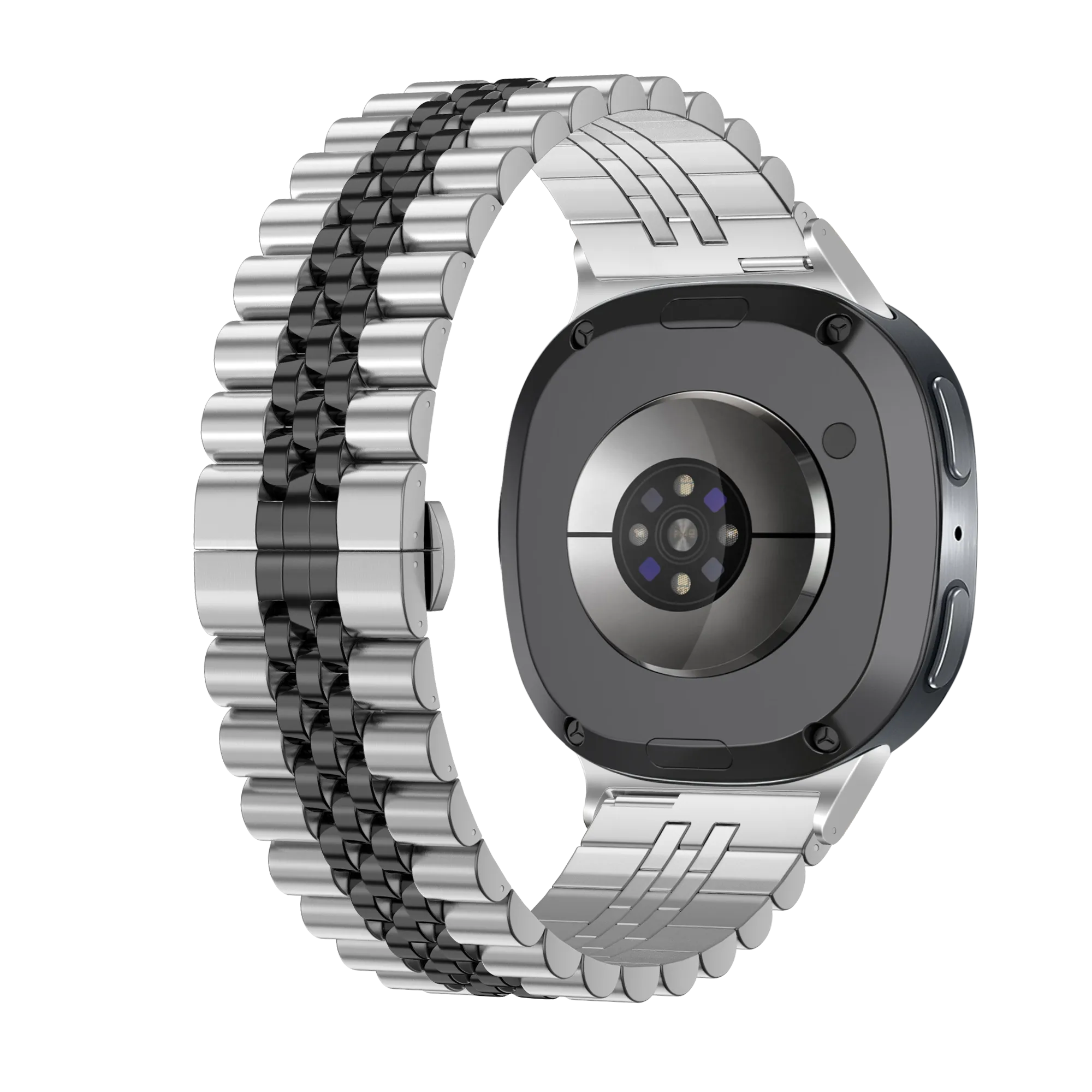 Samsung Galaxy Watch 8 Classic Jubilee Steel Strap (Silver/Black)