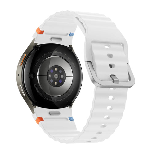 Bandz Samsung Galaxy Watch 5 - 40mm Wave Strap 'Easy Fit' (White)