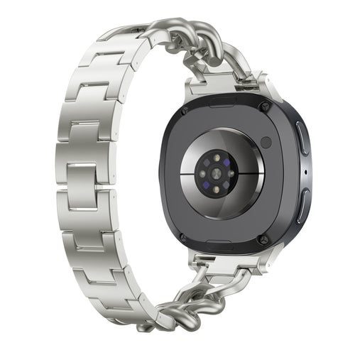Samsung Galaxy Watch 8 - 44mm Steel Chain Strap (Starlight)