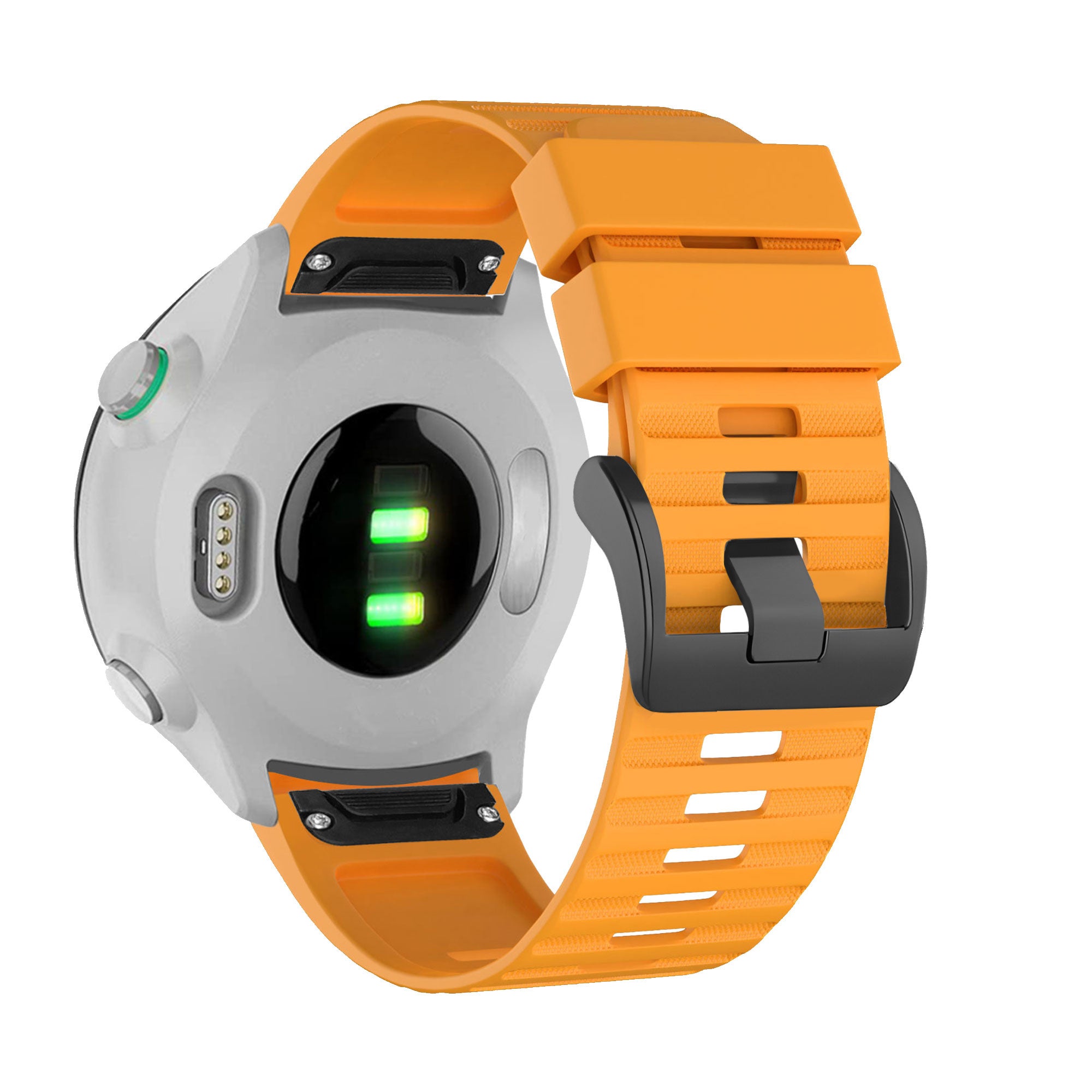 Bandz Garmin D2 Bravo Buckled Silicone Strap (Orange)