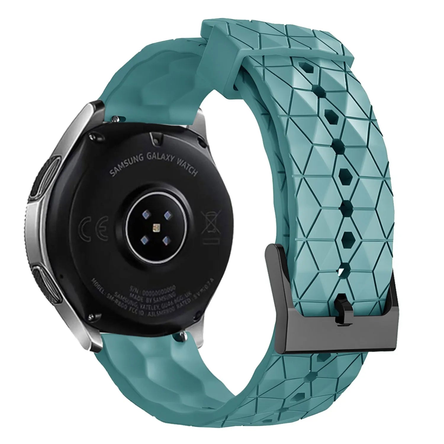 Oppo Watch X3 Silicone Strap Hexagons (Grey-Blue)
